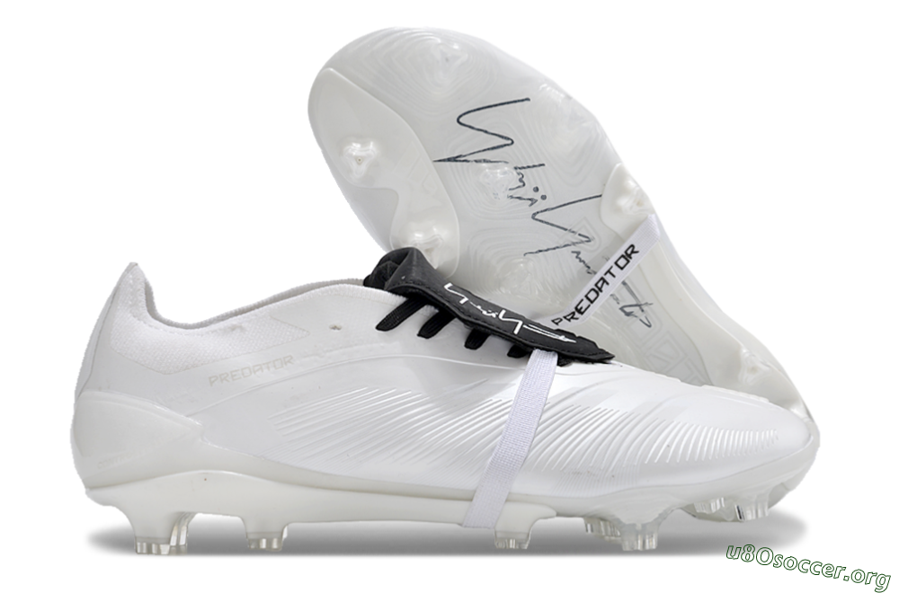 Adidas Predator Elite Foldover Tongue FG Football Boots - White/Black 2