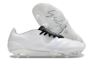 Adidas Predator Elite Foldover Tongue FG Football Boots - White/Black