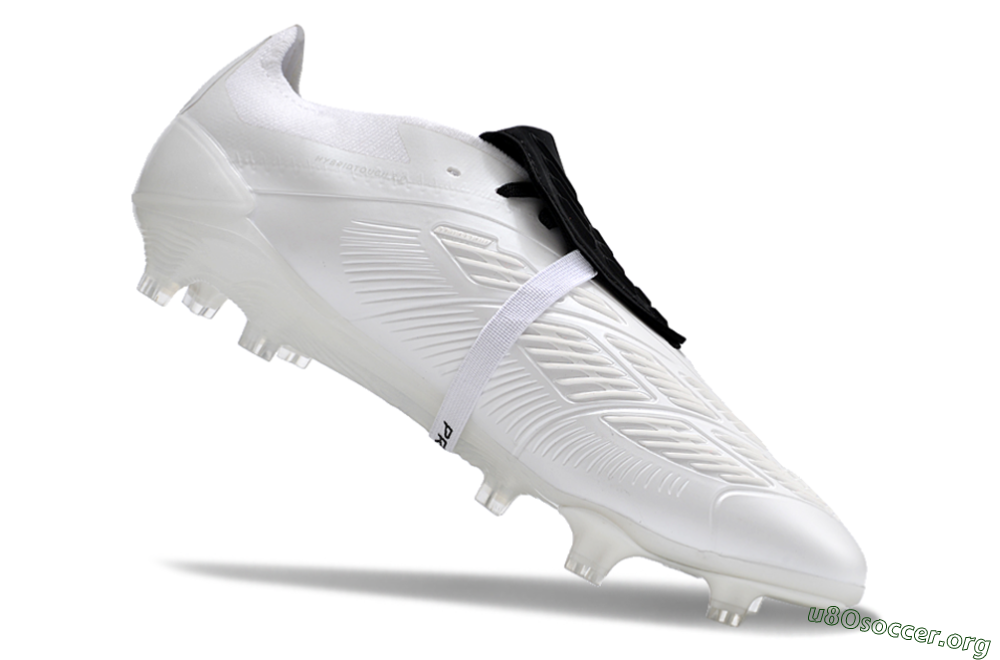 Adidas Predator Elite Foldover Tongue FG Football Boots - White/Black 4