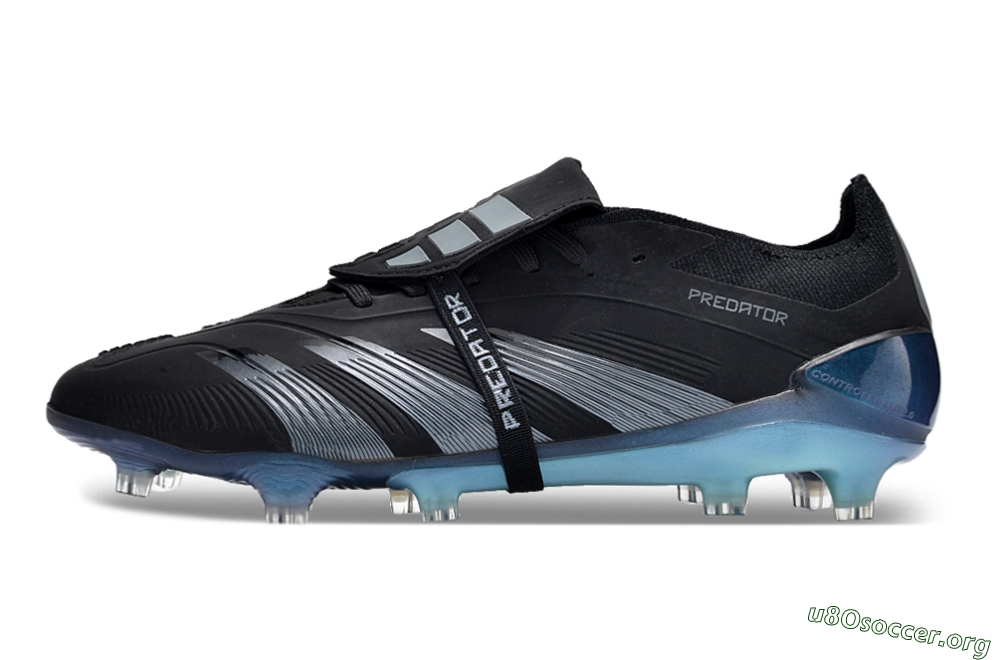 Adidas Predator Elite Foldover Tongue FG Football Boots - Black/Silver/Jade 3
