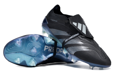 Adidas Predator Elite Foldover Tongue FG Football Boots - Black/Silver/Jade