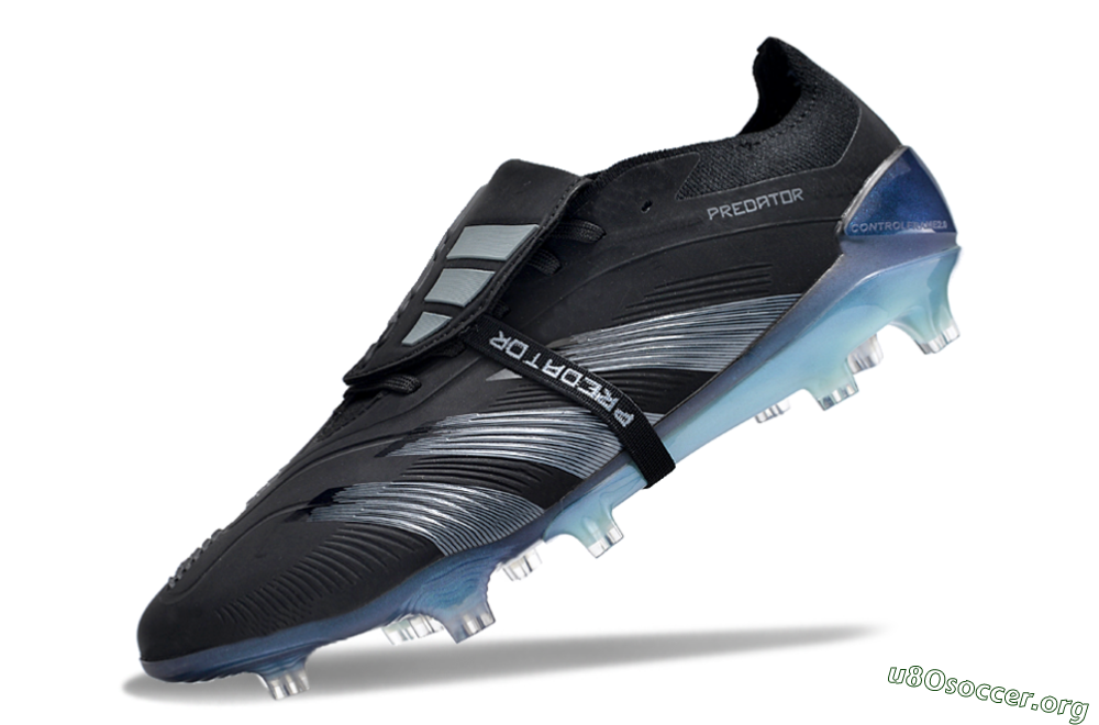 Adidas Predator Elite Foldover Tongue FG Football Boots - Black/Silver/Jade 5