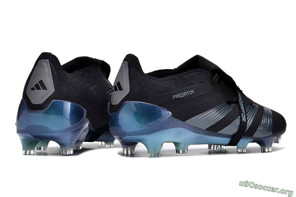 Adidas Predator Elite Foldover Tongue FG Football Boots - Black/Silver/Jade 6