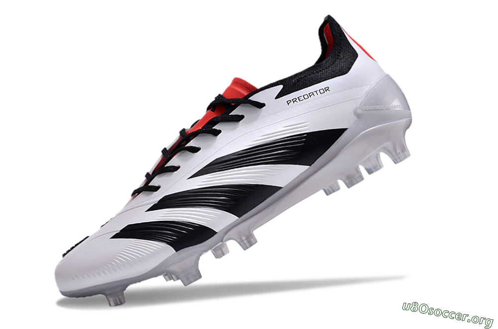 Adidas Predator Accuracy 2024 FG Football Boots - White/Black/Red 5