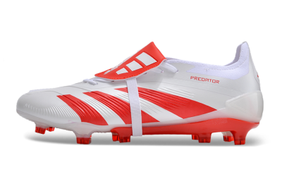 Adidas Predator Elite Foldover Tongue FG Football Boots - White/Red