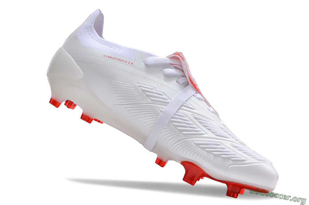 Adidas Predator Elite Foldover Tongue FG Football Boots - White/Red 4
