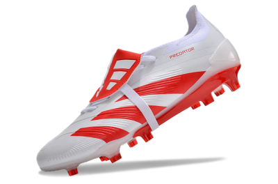 Adidas Predator Elite Foldover Tongue FG Football Boots - White/Red