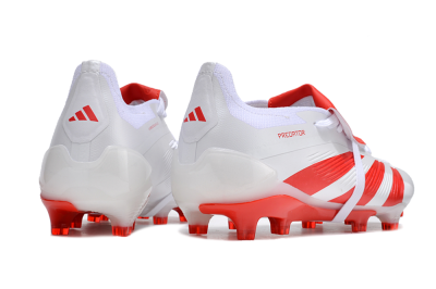 Adidas Predator Elite Foldover Tongue FG Football Boots - White/Red
