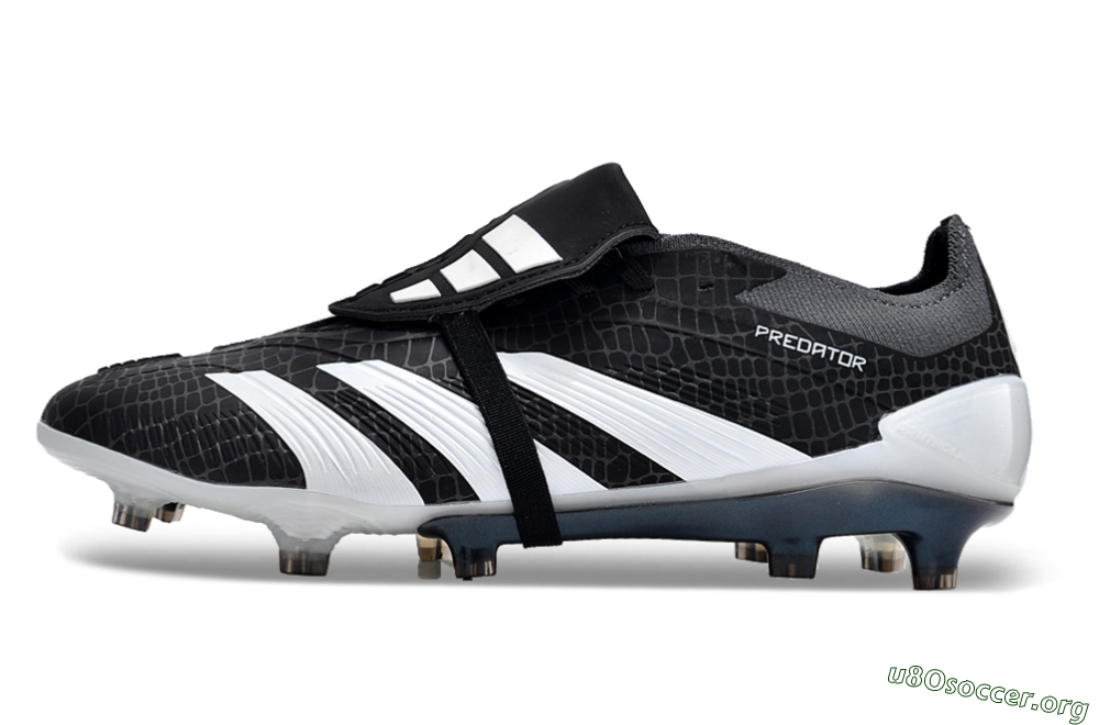 Adidas Predator Elite Foldover Tongue FG Football Boots - Black/White 3