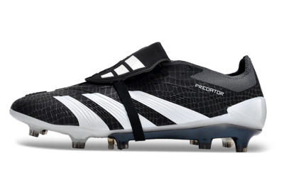Adidas Predator Elite Foldover Tongue FG Football Boots - Black/White