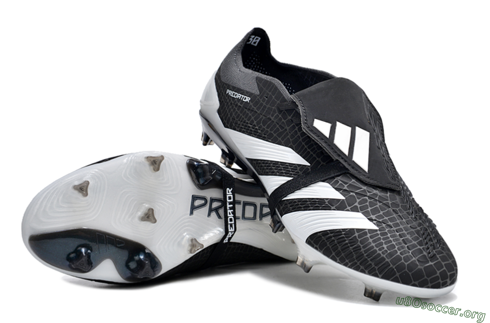 Adidas Predator Elite Foldover Tongue FG Football Boots - Black/White 0
