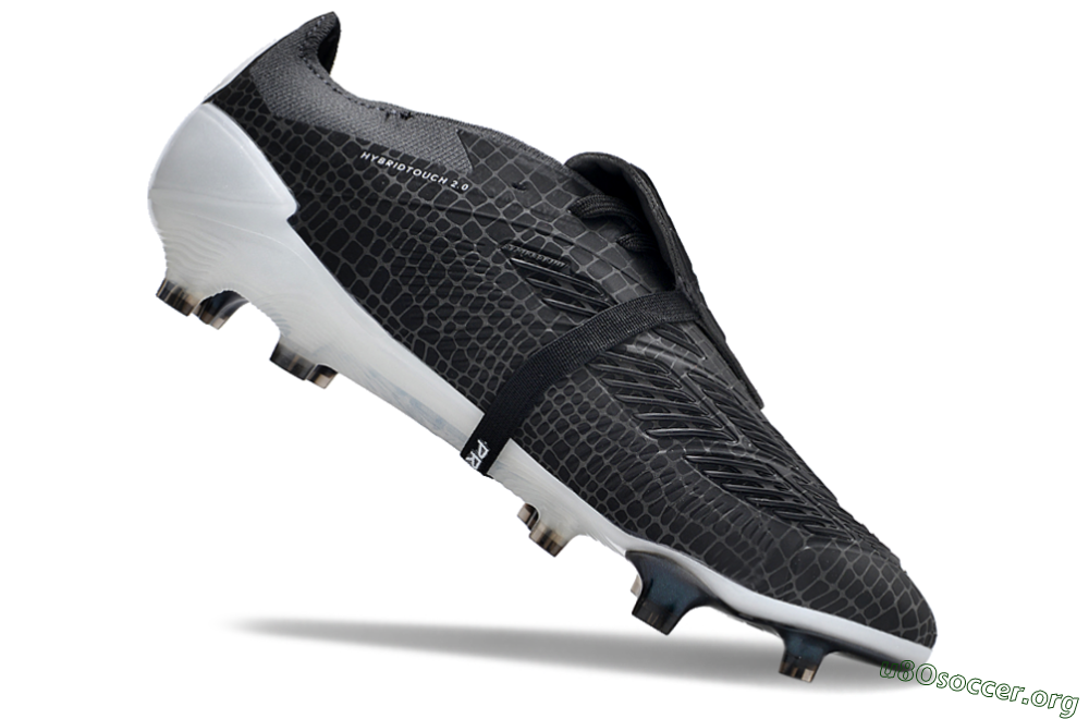 Adidas Predator Elite Foldover Tongue FG Football Boots - Black/White 4