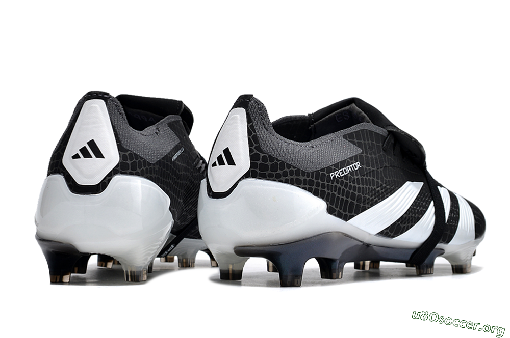Adidas Predator Elite Foldover Tongue FG Football Boots - Black/White 6