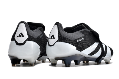 Adidas Predator Elite Foldover Tongue FG Football Boots - Black/White