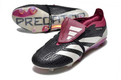 Adidas Predator Accuracy+ FG Football Boots - Black/White/Purple