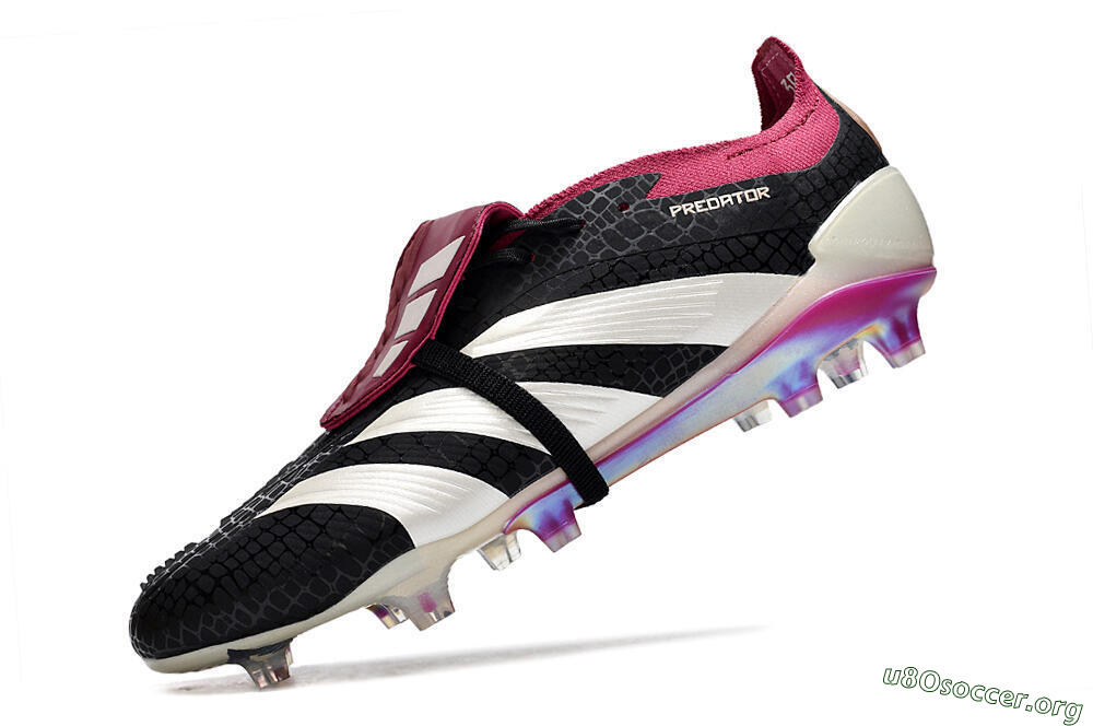 Adidas Predator Accuracy+ FG Football Boots - Black/White/Purple 5
