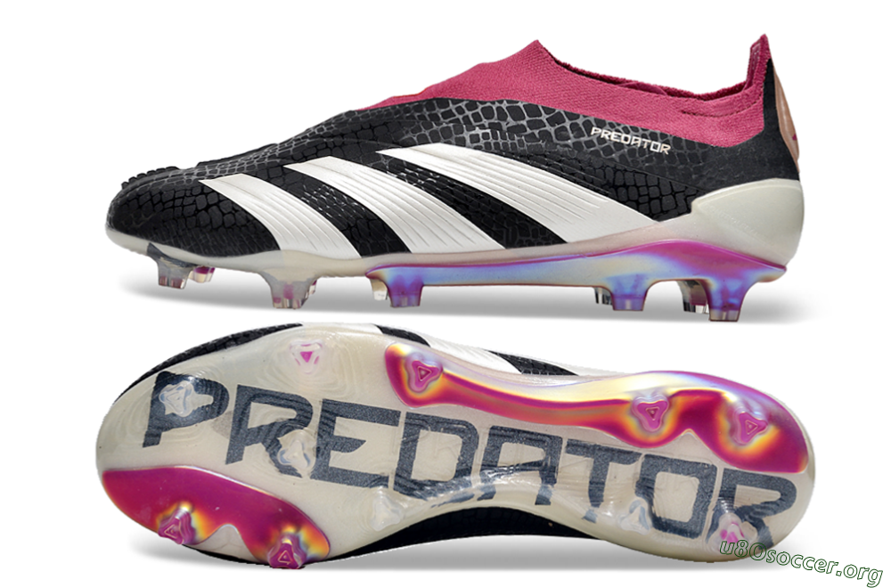Adidas Predator Accuracy+ FG Football Boots - Black/White/Pink 1