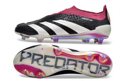 Adidas Predator Accuracy+ FG Football Boots - Black/White/Pink