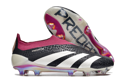 Adidas Predator Accuracy+ FG Football Boots - Black/White/Pink