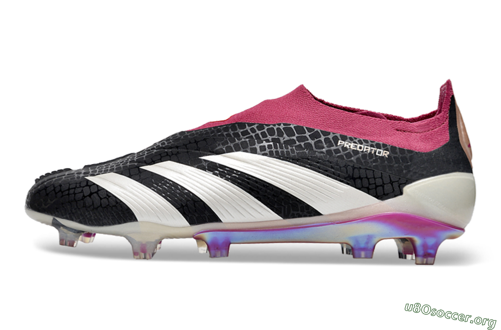 Adidas Predator Accuracy+ FG Football Boots - Black/White/Pink 3