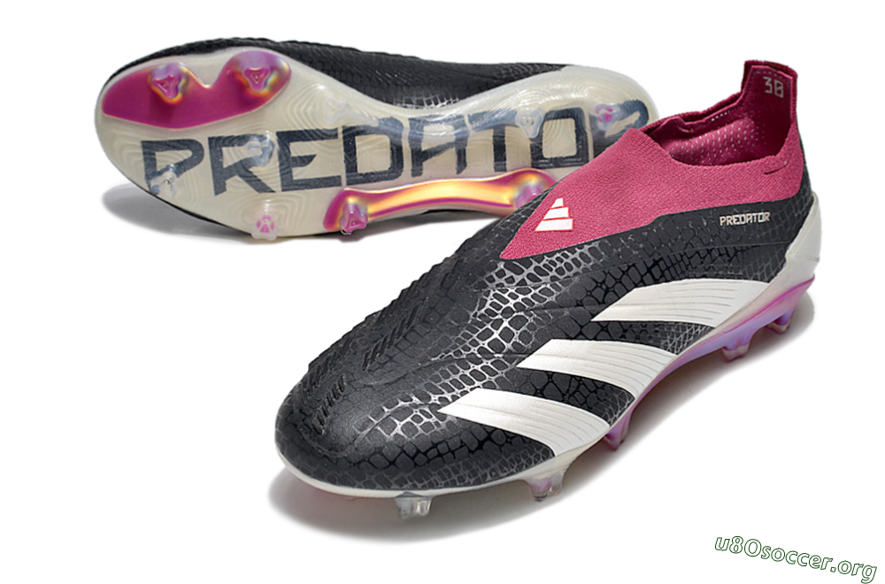 Adidas Predator Accuracy+ FG Football Boots - Black/White/Pink 0