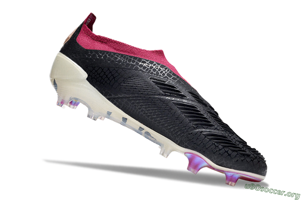 Adidas Predator Accuracy+ FG Football Boots - Black/White/Pink 4