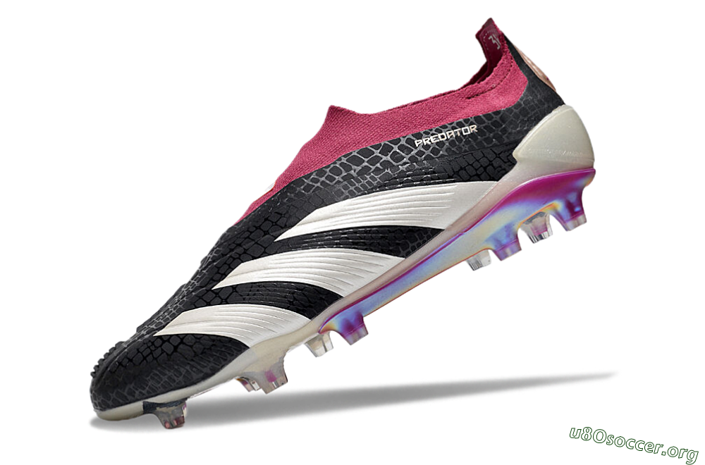 Adidas Predator Accuracy+ FG Football Boots - Black/White/Pink 5