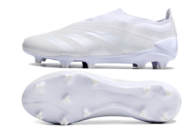 Adidas Predator Accuracy+ FG Football Boots - White/White