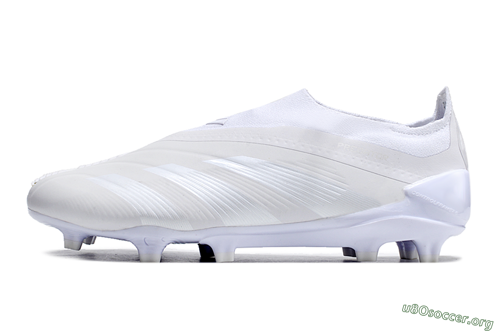 Adidas Predator Accuracy+ FG Football Boots - White/White 3