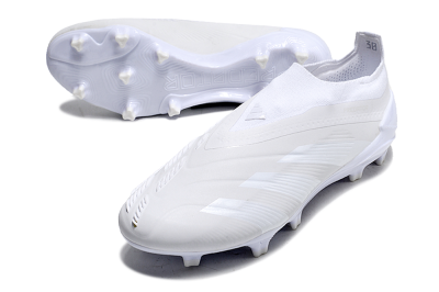 Adidas Predator Accuracy+ FG Football Boots - White/White