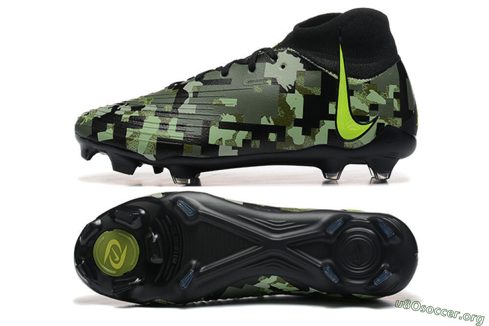 Nike Phantom Luna Elite NU FG Football Boots - Black/Camo/Yellow 1