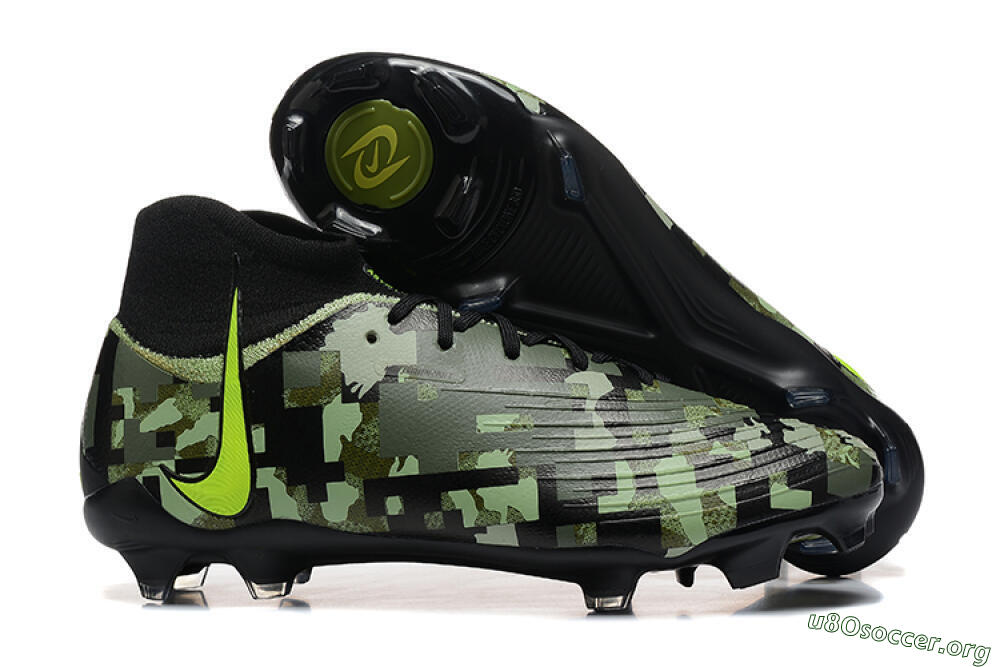 Nike Phantom Luna Elite NU FG Football Boots - Black/Camo/Yellow 2