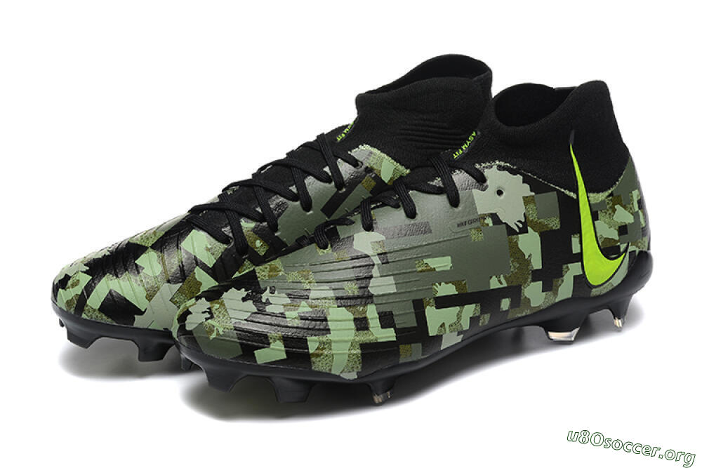 Nike Phantom Luna Elite NU FG Football Boots - Black/Camo/Yellow 5