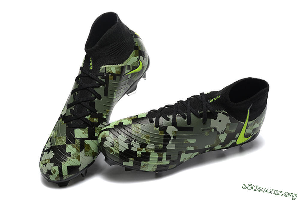 Nike Phantom Luna Elite NU FG Football Boots - Black/Camo/Yellow 6