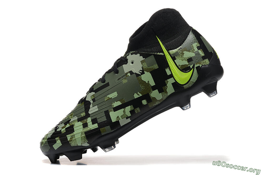 Nike Phantom Luna Elite NU FG Football Boots - Black/Camo/Yellow 8