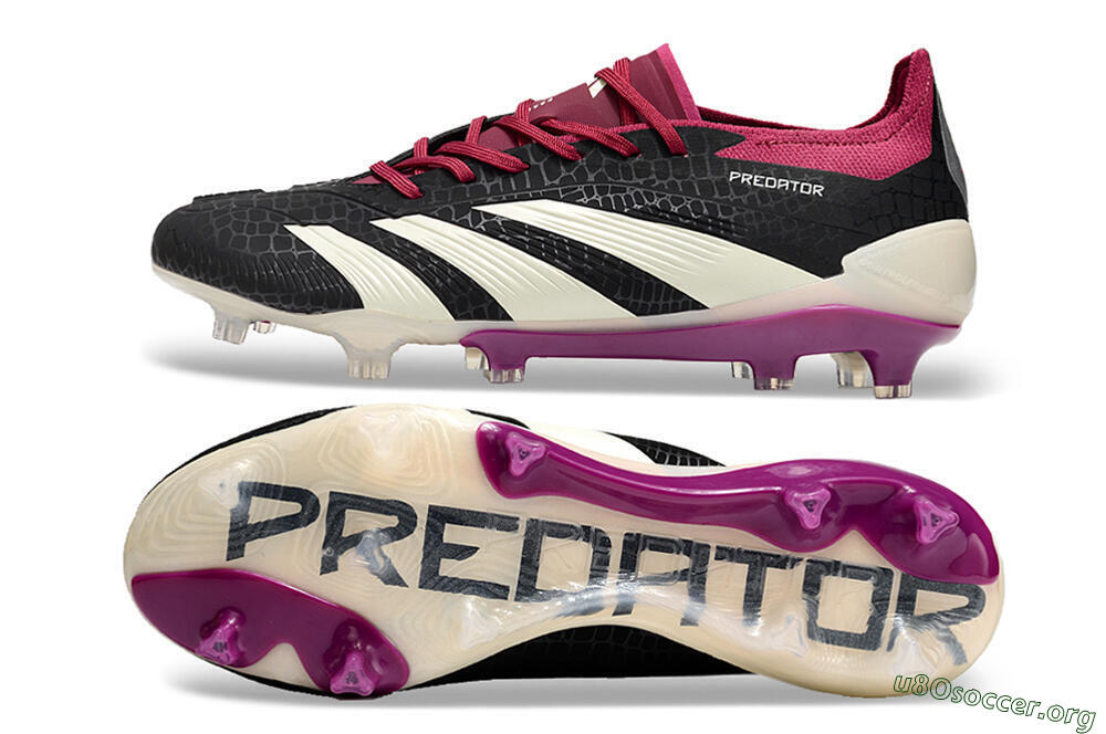 Adidas Predator Accuracy.1 FG Football Boots - Black/White/Purple 1
