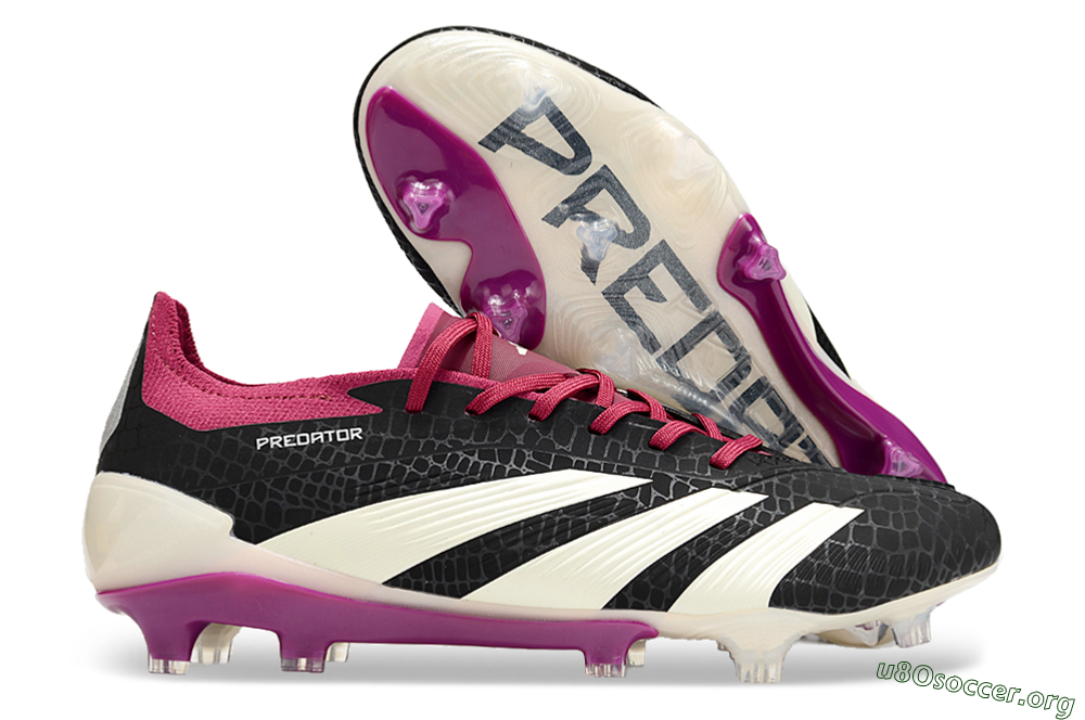 Adidas Predator Accuracy.1 FG Football Boots - Black/White/Purple 2
