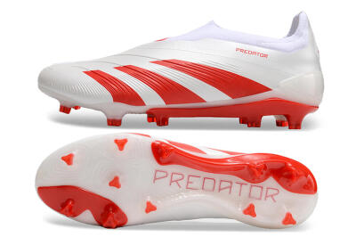 Adidas Predator Accuracy+ FG Football Boots - Beige/White/Red