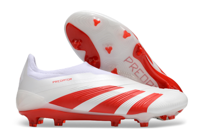 Adidas Predator Accuracy+ FG Football Boots - Beige/White/Red