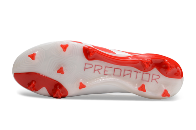 Adidas Predator Accuracy+ FG Football Boots - Beige/White/Red