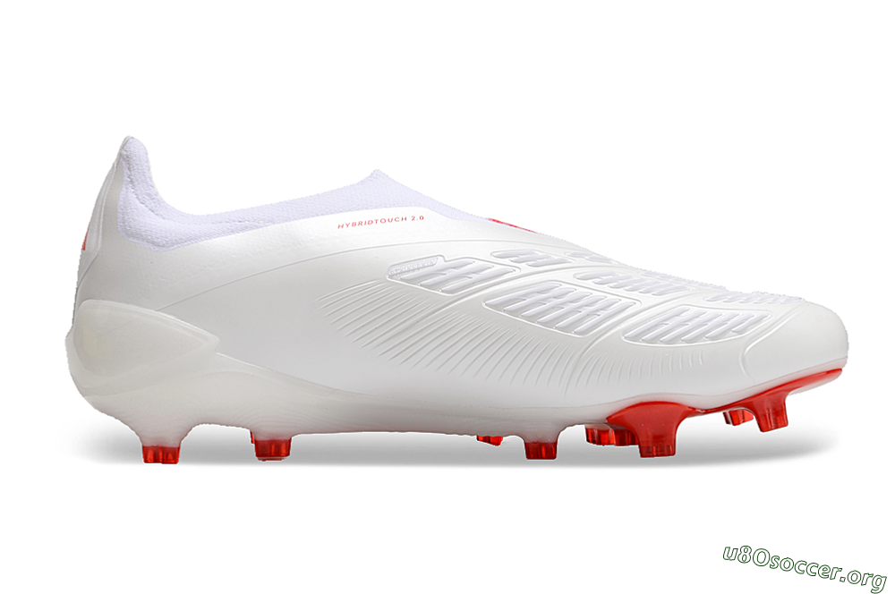 Adidas Predator Accuracy+ FG Football Boots - Beige/White/Red 7