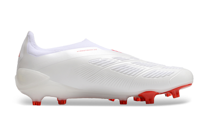 Adidas Predator Accuracy+ FG Football Boots - Beige/White/Red