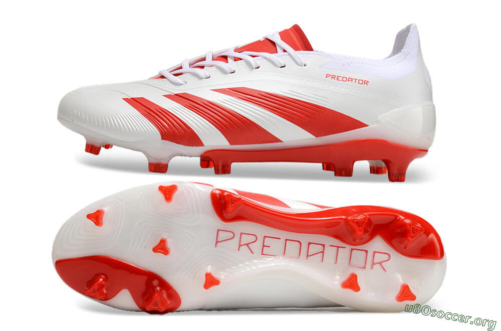 Adidas Predator Accuracy.1 FG Football Boots - Beige/White/Red 1