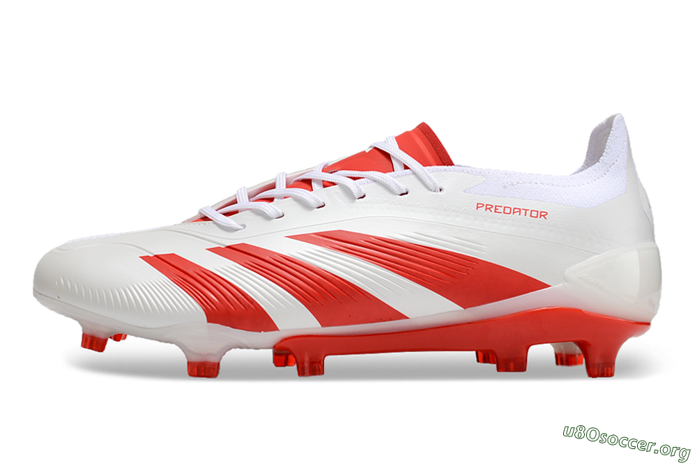 Adidas Predator Accuracy.1 FG Football Boots - Beige/White/Red 3