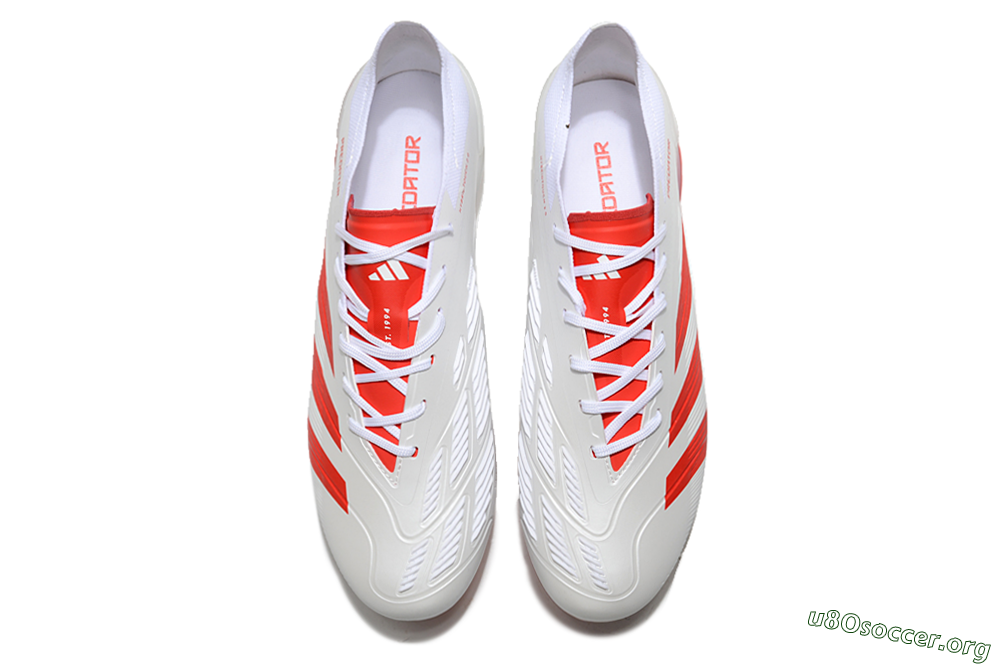 Adidas Predator Accuracy.1 FG Football Boots - Beige/White/Red 4