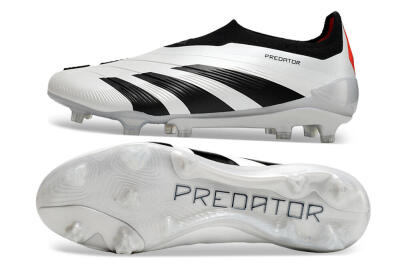 Adidas Predator Accuracy+ FG Football Boots - White/Black/Red