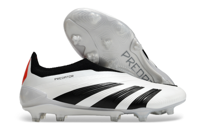 Adidas Predator Accuracy+ FG Football Boots - White/Black/Red