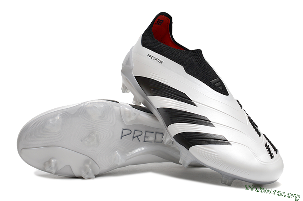 Adidas Predator Accuracy+ FG Football Boots - White/Black/Red 0
