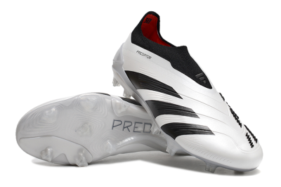 Adidas Predator Accuracy+ FG Football Boots - White/Black/Red