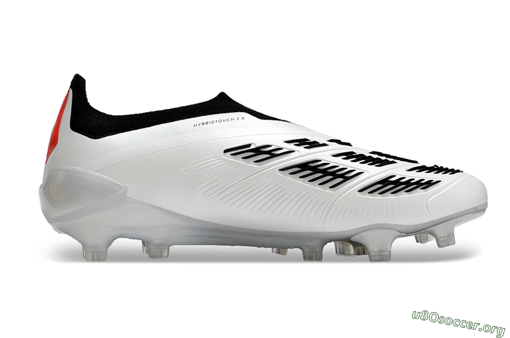 Adidas Predator Accuracy+ FG Football Boots - White/Black/Red 7